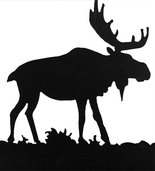 18"W Lone Moose Wall Art