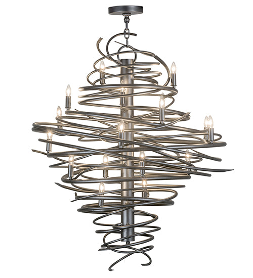 36"W Cyclone 18 Lt Chandelier