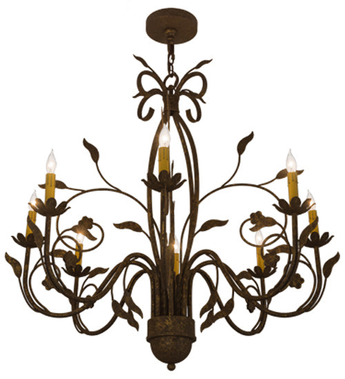 36" Wide Bordeaux 8 Light Chandelier