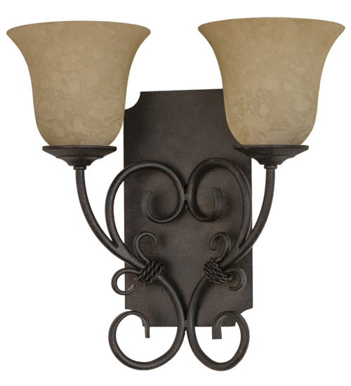 14"W Thierry 2 Lt Wall Sconce