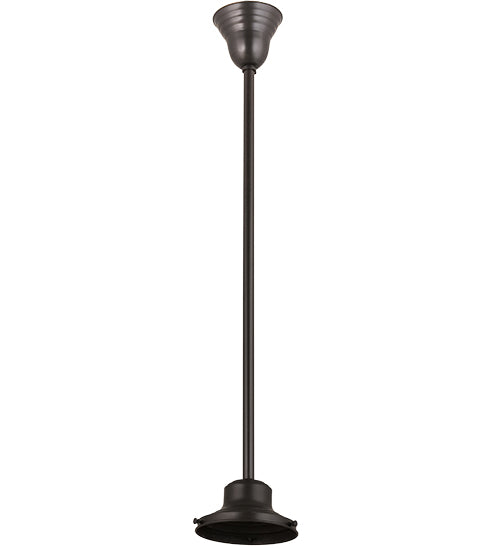 6.5" Wide Craftsman Brown On Brass 1 Light Pendant Hardware