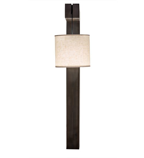 12" Wide Cilindro Hickory Wall Sconce