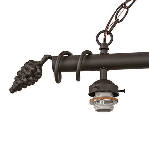 66" Long Oil Rubbed Bronze 3 Lt Island Pendant Hardware