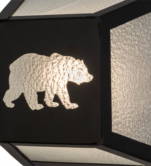 10"W Lone Bear Wall Sconce