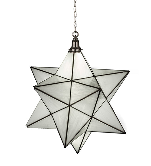 32"W Moravian Star Pendant