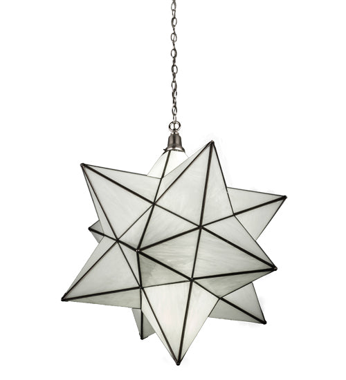 32"W Moravian Star Pendant