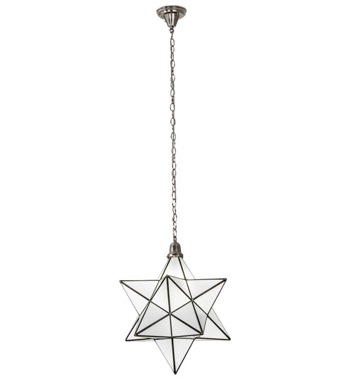 18" Wide Moravian Star Pendant