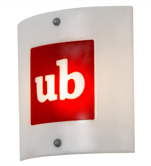 11"Sq Metro Fusion Personalized Ub Logo Wall Sconce