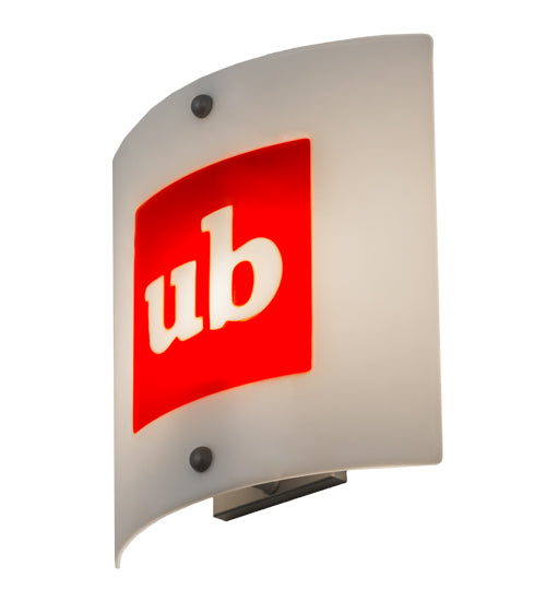 11"Sq Metro Fusion Personalized Ub Logo Wall Sconce