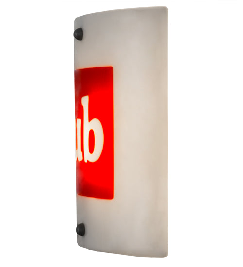 11"Sq Metro Fusion Personalized Ub Logo Wall Sconce