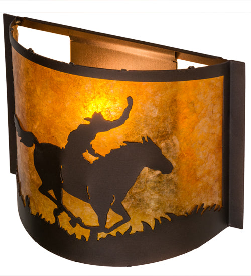 12" Wide Cowboy Wall Sconce