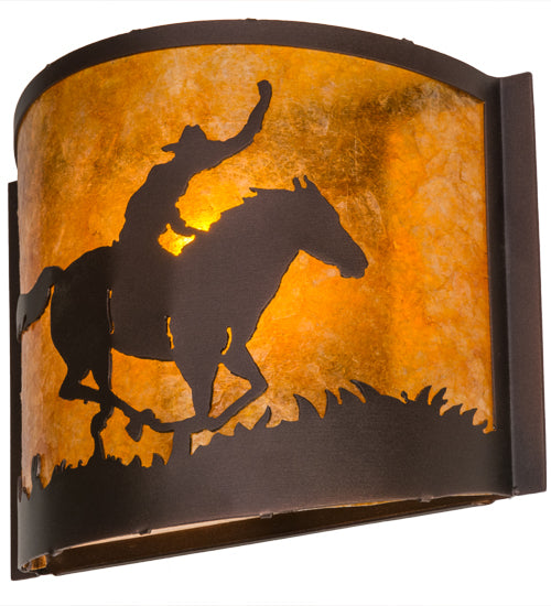 12" Wide Cowboy Wall Sconce