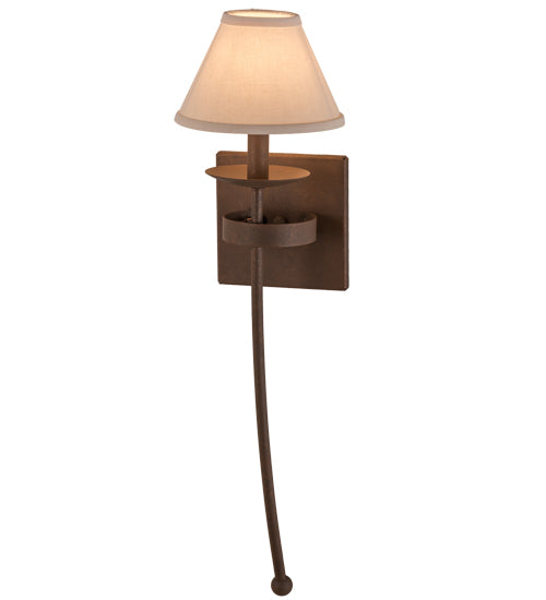 7"W Bechar W/Fabric Shade Wall Sconce