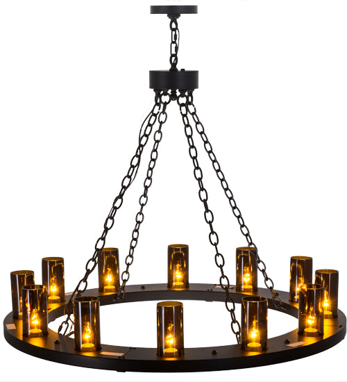 42"W Loxley 12 Lt Chandelier