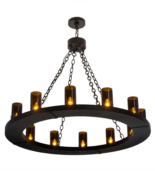 42"W Loxley 12 Lt Chandelier