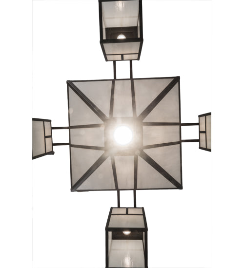 60"W Mission Chic 4 Lt Chandelier