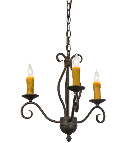 18" Wide Sienna 3 Light Chandelier