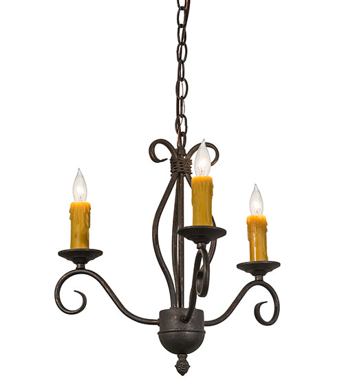 18" Wide Sienna 3 Light Chandelier