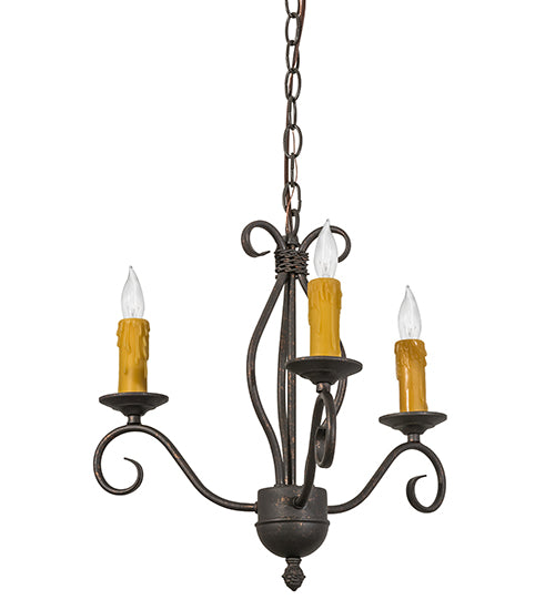 18" Wide Sienna 3 Light Chandelier