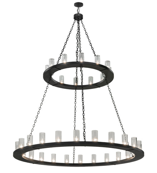 72" Wide Loxley 36 Light Two Tier Chandelier