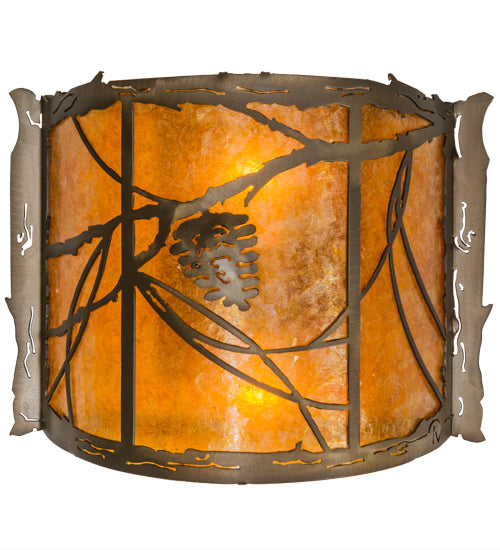 12"W Whispering Pines Wall Sconce