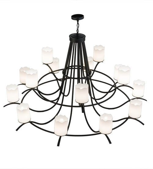 78"W Octavia 15 Lt Two Tier Chandelier