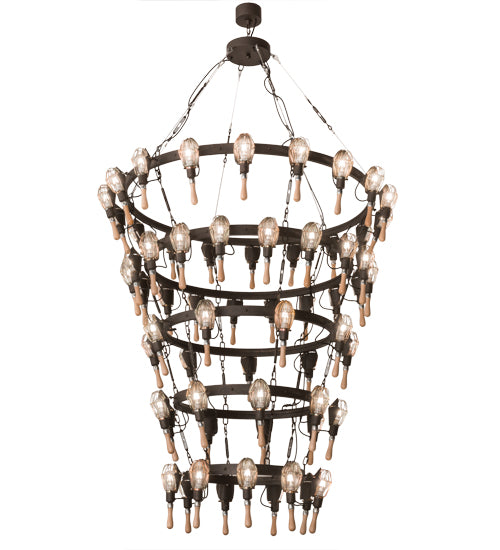 65"W Juala Pin 63 Lt Chandelier