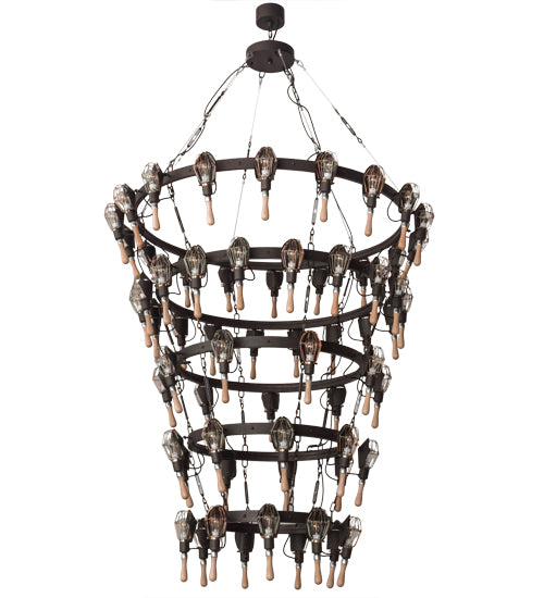 65"W Juala Pin 63 Lt Chandelier