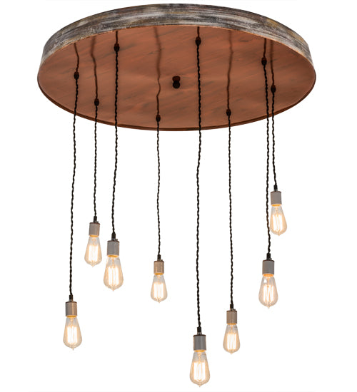 36" Wide Alva Grange 8 Light Cascading Pendant