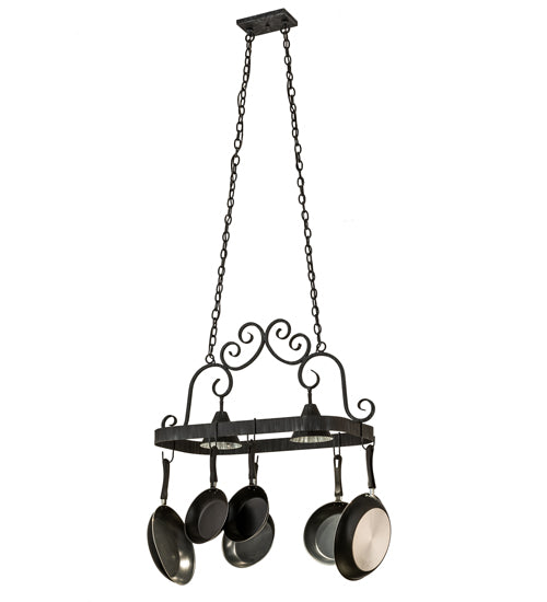 32" Long Elana 2 Light Pot Rack