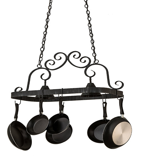 32" Long Elana 2 Light Pot Rack