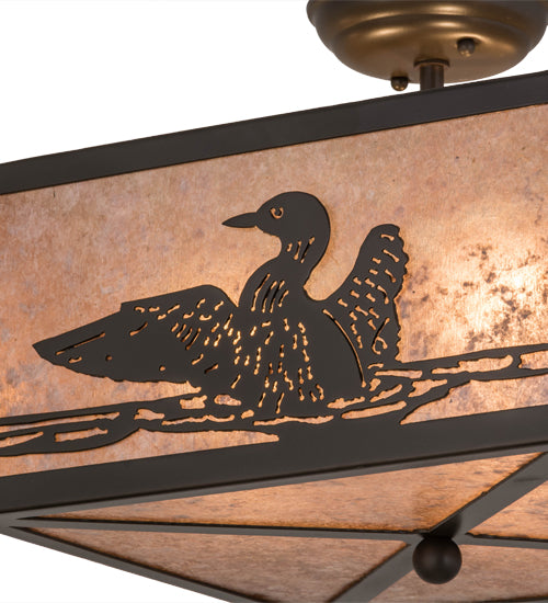 14"Sq Loon Flushmount