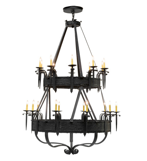 56"W Costello 20 Lt Two Tier Chandelier