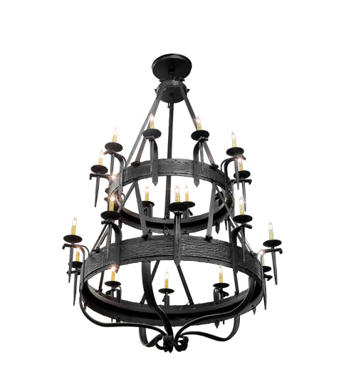 56"W Costello 20 Lt Two Tier Chandelier