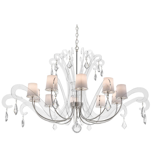 55"W Lienz 10 Lt Chandelier