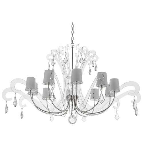 55"W Lienz 10 Lt Chandelier