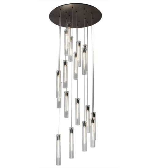 36" Wide Cilindro 18 Light Cascading Pendant