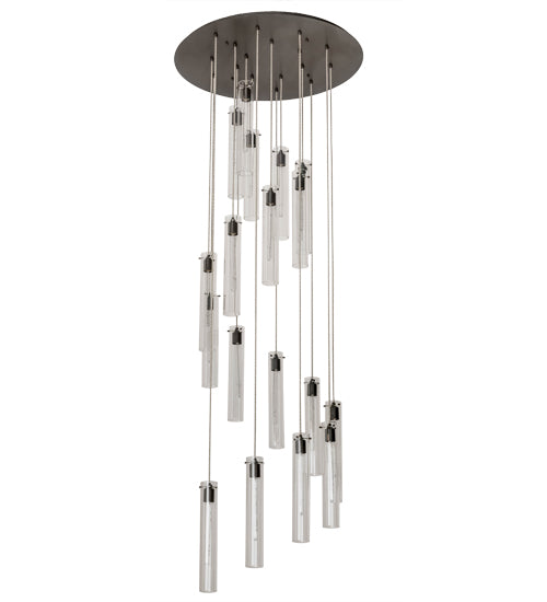 36" Wide Cilindro 18 Light Cascading Pendant