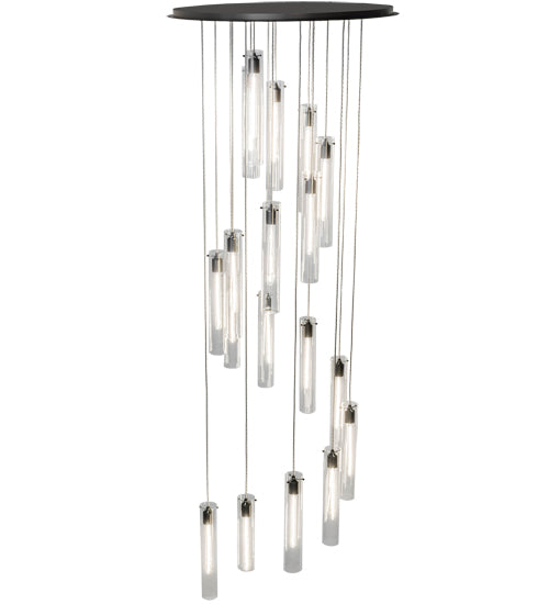 36" Wide Cilindro 18 Light Cascading Pendant