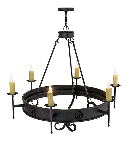 48" Wide Lorenzo 6 Light Chandelier