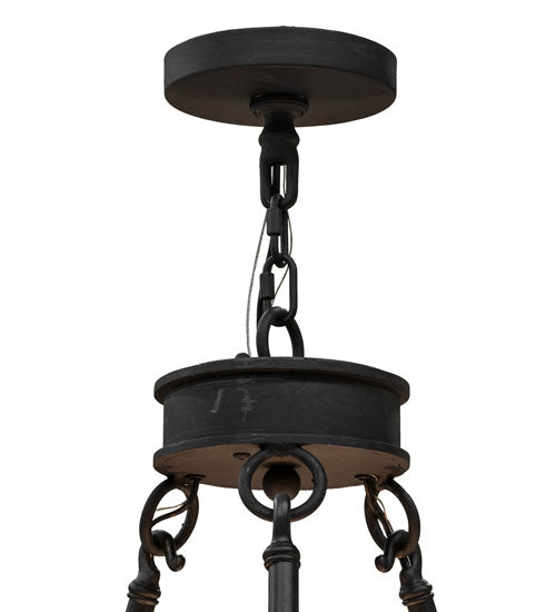 48"W Lorenzo 9 Lt Two Tier Chandelier