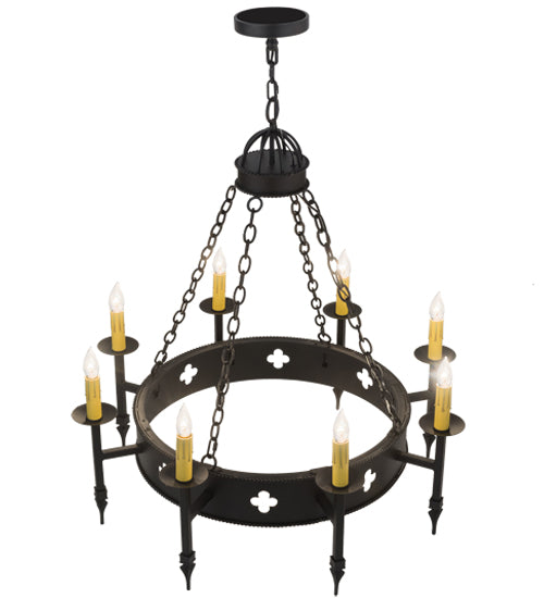 38"W Sabrina 8 Lt Chandelier