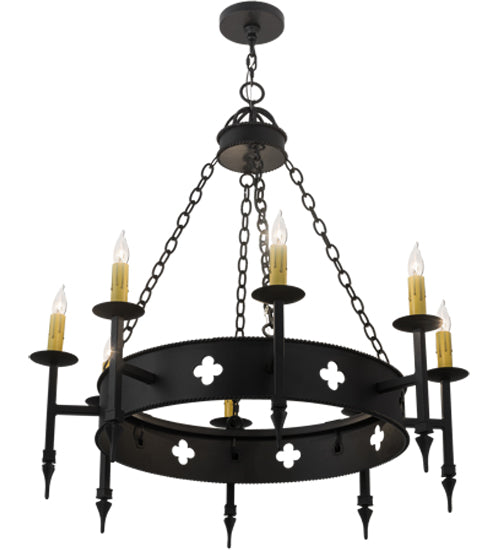 38"W Sabrina 8 Lt Chandelier