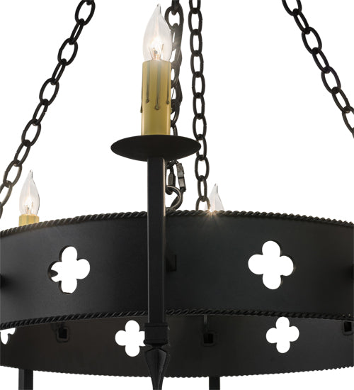 38"W Sabrina 8 Lt Chandelier