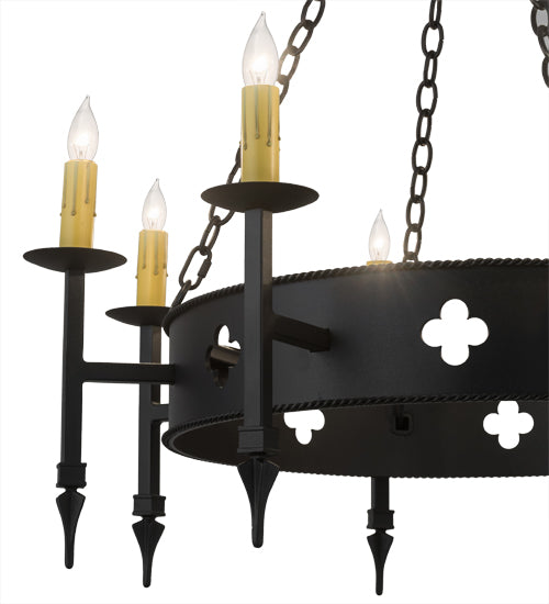 38"W Sabrina 8 Lt Chandelier