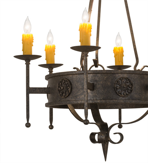 30" Wide Lorenzo 6 Light Chandelier