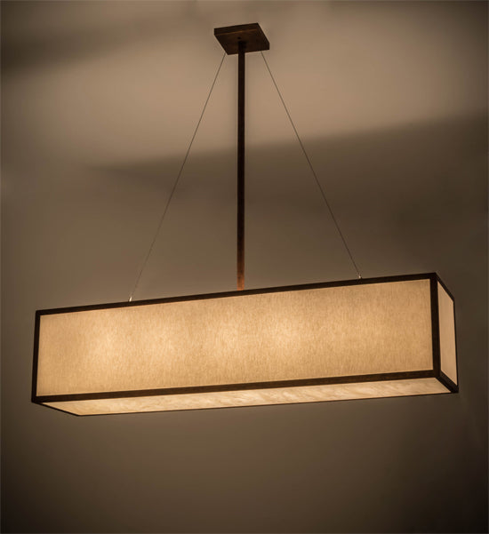 52"L Quadrato Linear Oblong Pendant