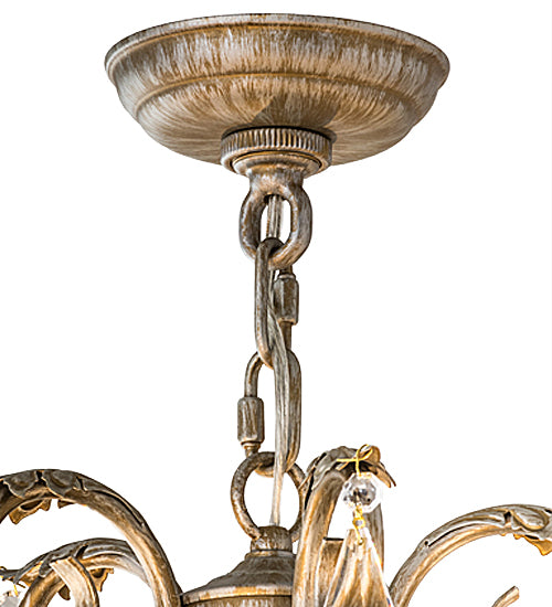 24"W Chantilly 5 Lt Chandelier