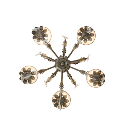 24"W Chantilly 5 Lt Chandelier