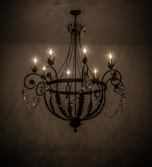 45"W Antonia 8 Lt Chandelier